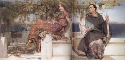 Alma-Tadema, Sir Lawrence The Conversion of Paula by Saint Jerome (mk23) France oil painting art